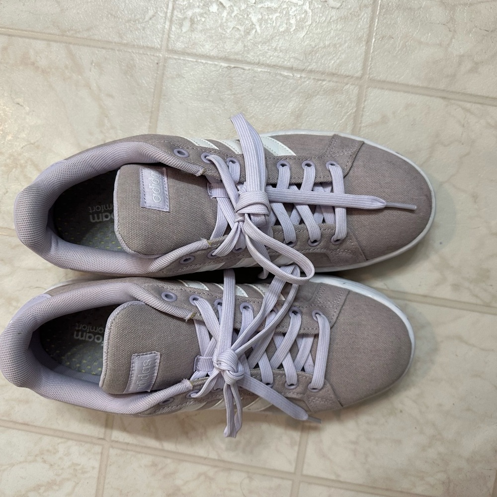 ADIDAS Classic Lavender and White Sneakers